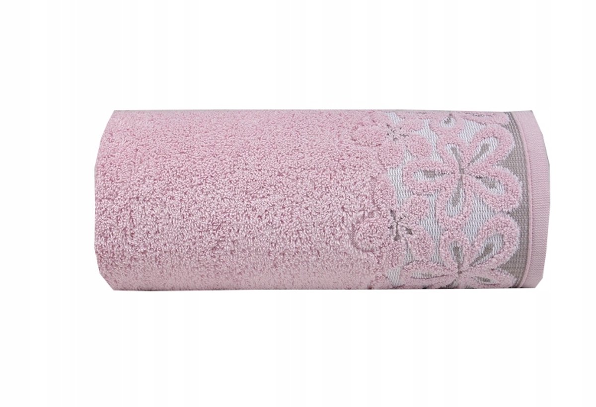 Greno Bella Handdoek 30x50 cm - Zacht Roze, Luxe Katoen
