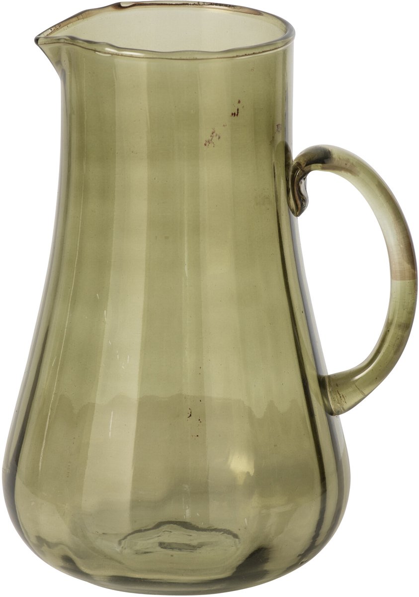 J-Line karaf - glas - kaki groen - large
