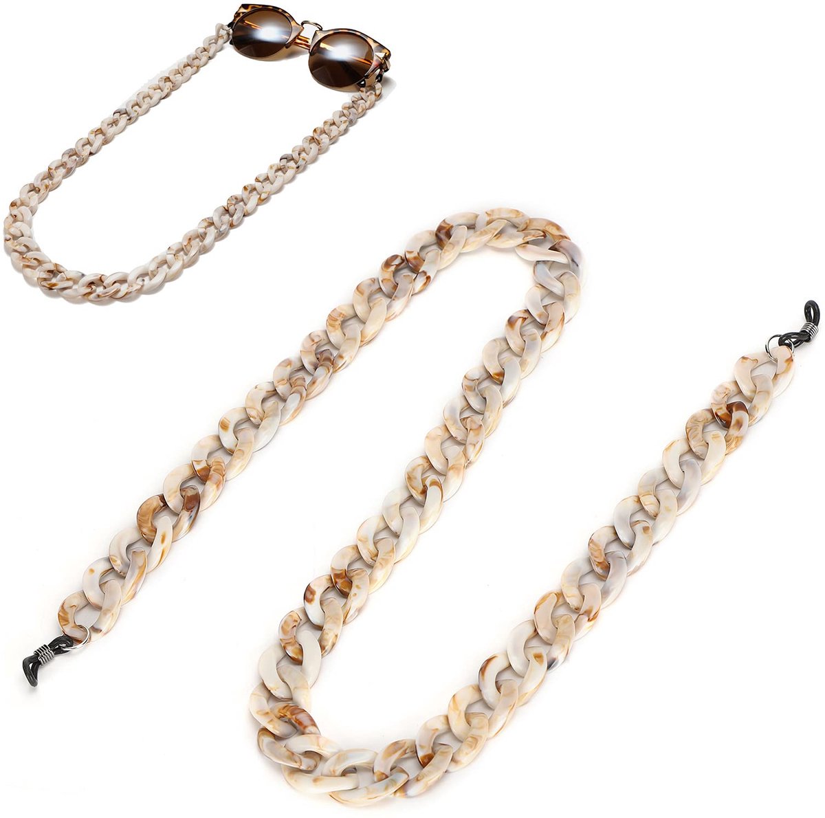 Brillenketting, brillenhouder Multifunctioneel voor optische brillen voor brillen voor zonnebrillen voor leesbrillen(12 * 8 * 2cm-Brown 1995)