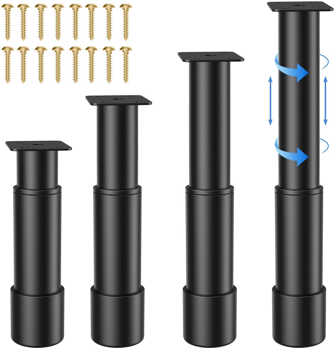 meubelpoten verstelbaar 12-18 cm