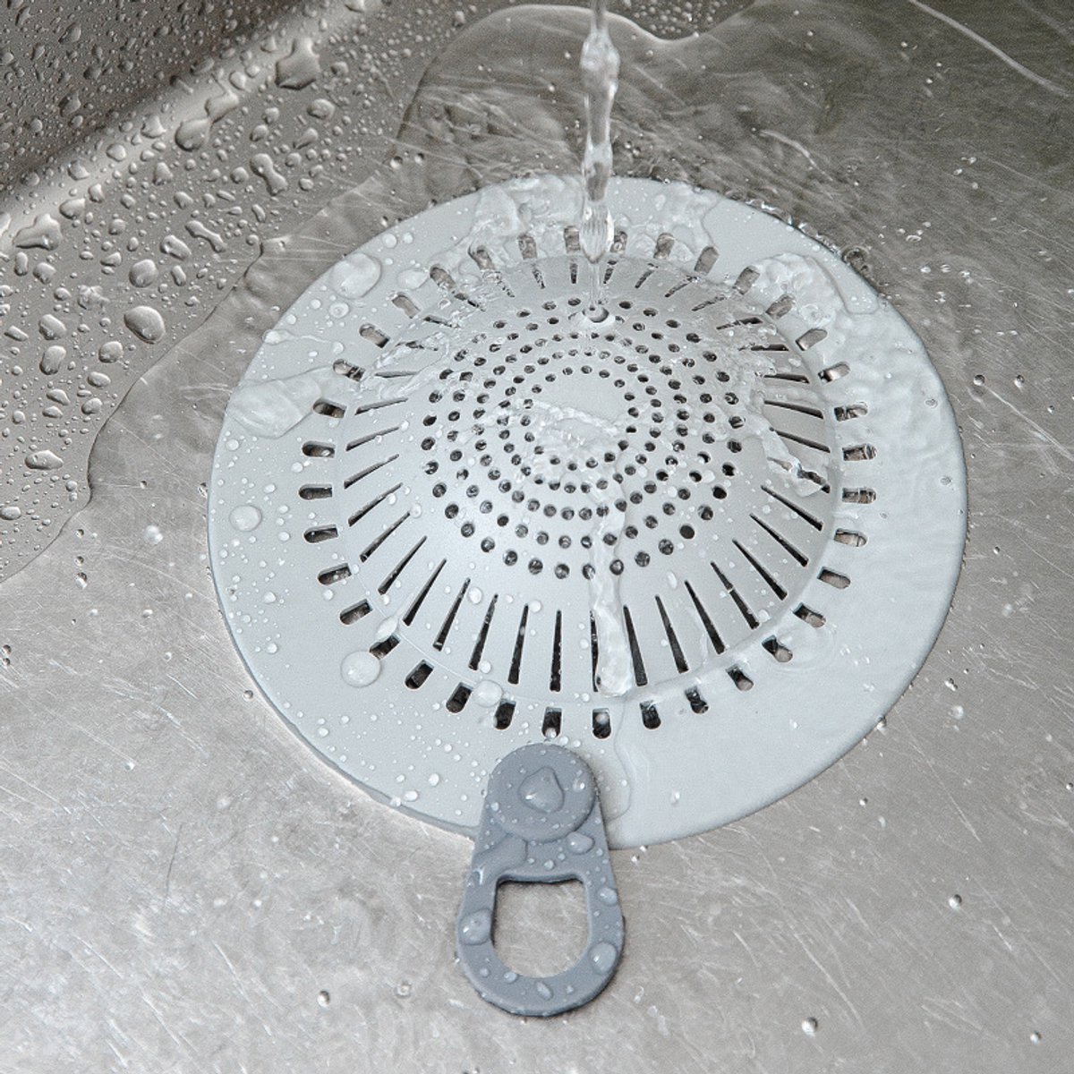 Afvoerzeefje - haarvanger voor doucheafvoeren beschermers flexibel TPR-materiaal diverse kleuren voor badkamer bad douche wastafel