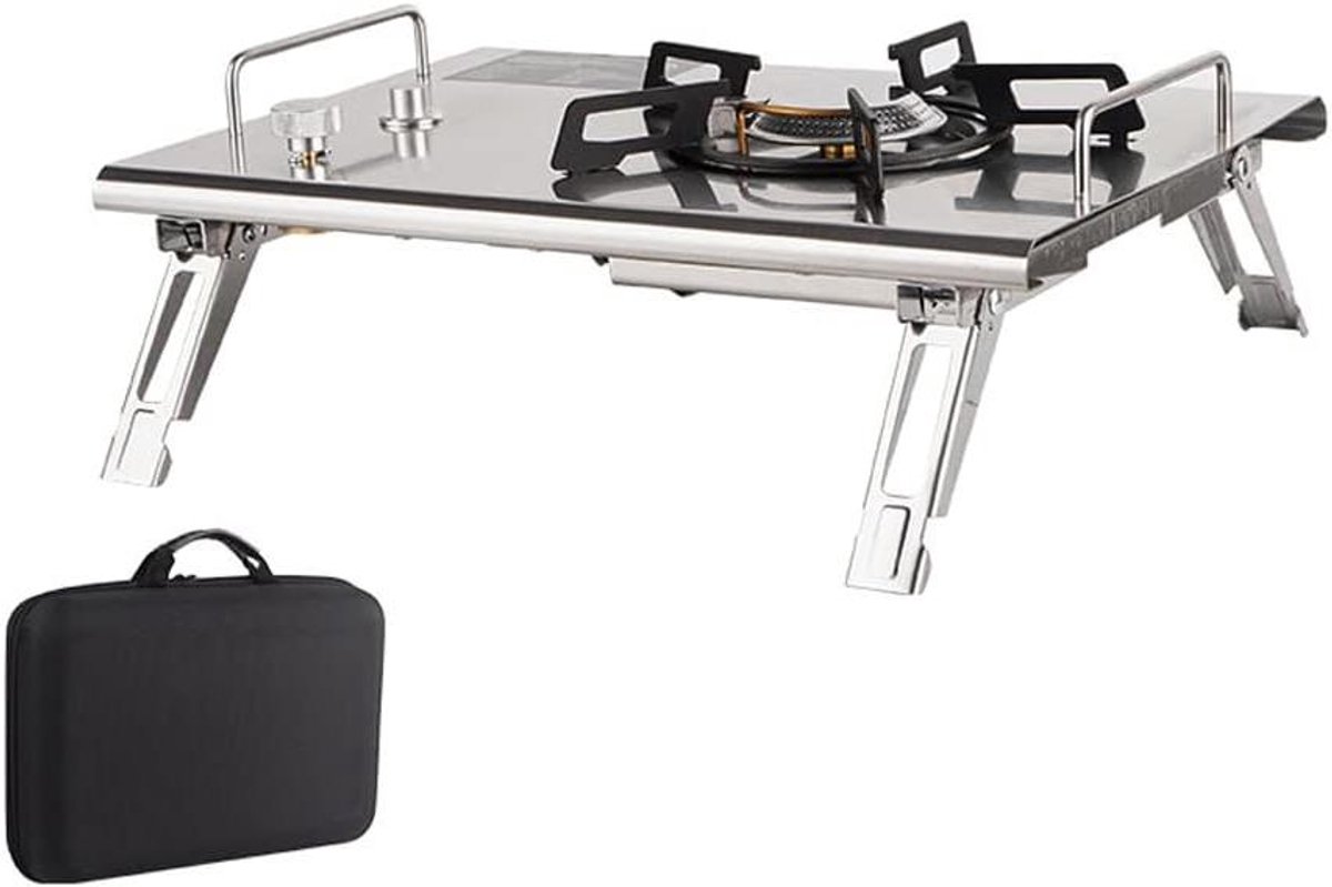 Draagbare Outdoor Kachel - Vouwoven Tafeloven - Kamperen Koken - Elektronische Ontsteking - 41.5 x 29 x 10.5 cm
