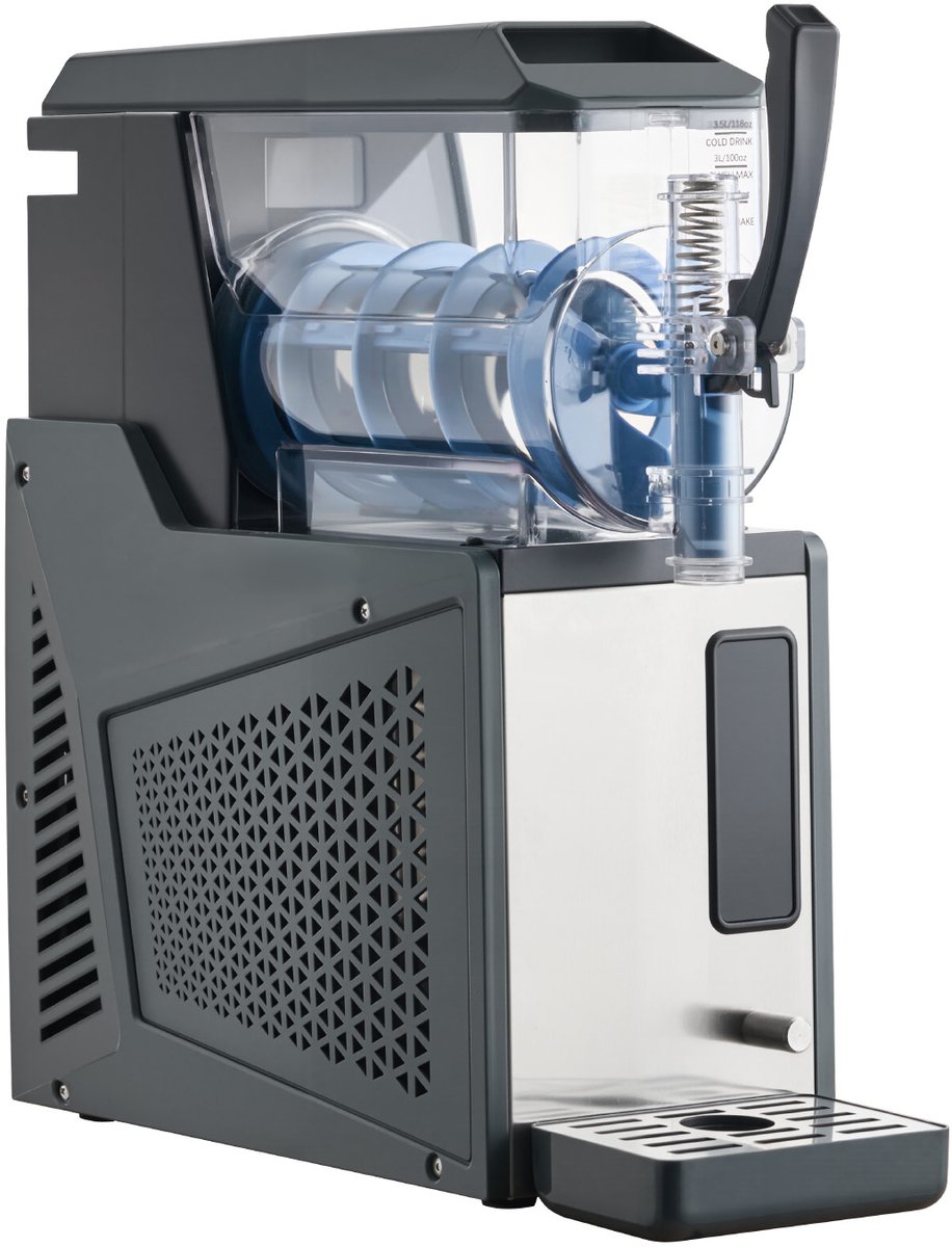 Slushmachine 4 liter, Elektrische Ijsmaker 350 W (Zonder Ijs Nodig), Margarita-Apparaat met Zelfreinigende Functie, Ideaal voor Bevroren Drankjes Zoals Margarita's, Frappés, Milkshakes en Shakes.