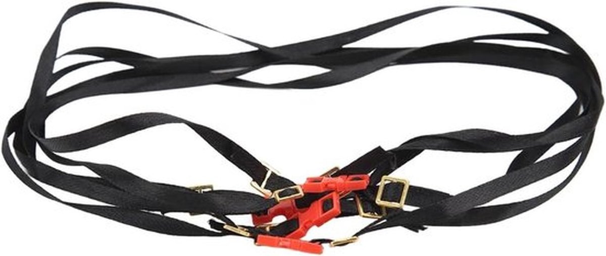 RC Tie Down Bandjes - Bagage Touw - Modelbouw Accessoires - Verstelbare Lengte - 5 Stuks - Rood