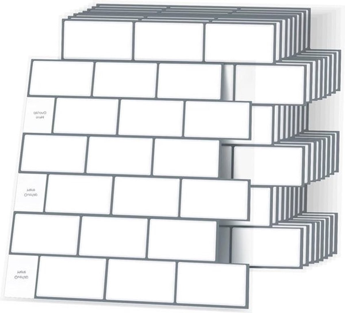 10 vellen afpellen en opplakken 3D wandtegelstickers - hittebestendig - 300 x 308 cm - zelfklevende verwijderbare achterwand tegels - waterdicht - oliebestendig - keuken badkamer