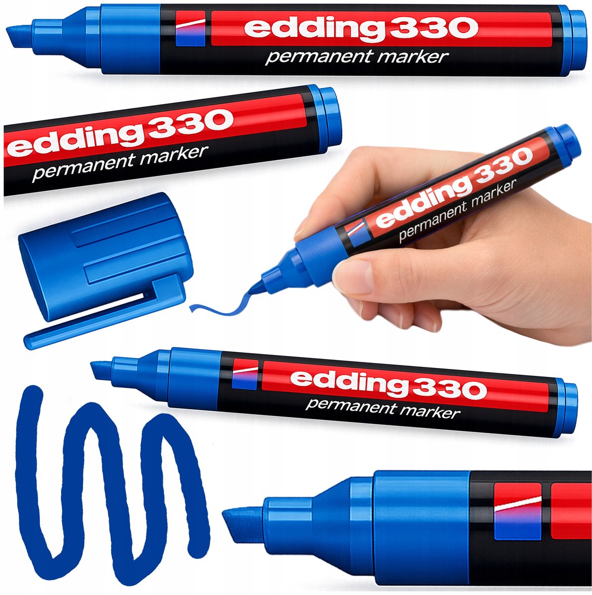 Edding Permanent Marker Blauw 1-5mm - Duurzaam en Veegvast