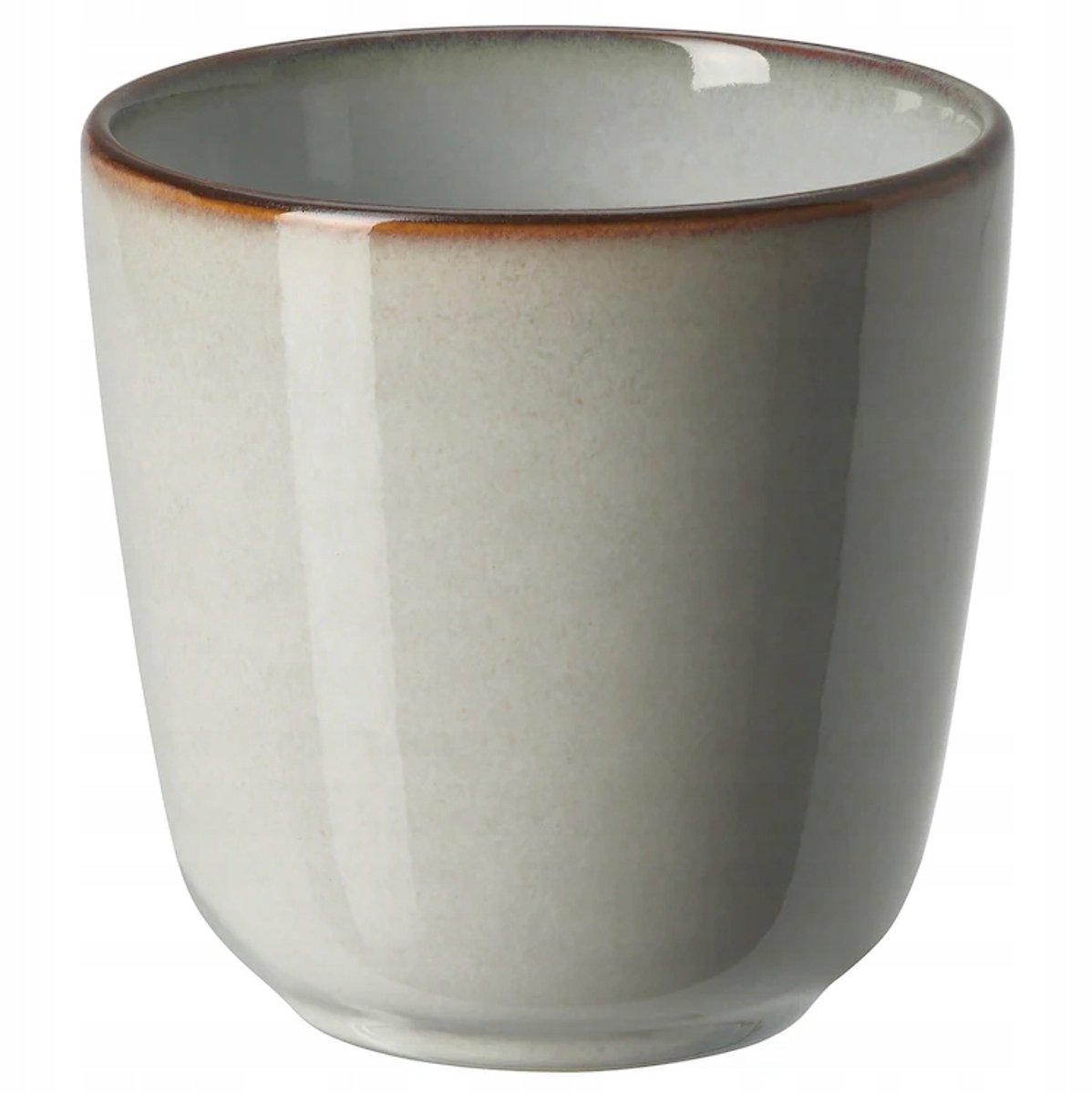 IKEA Gladelig Mok Grijs 30 cl Steengoed