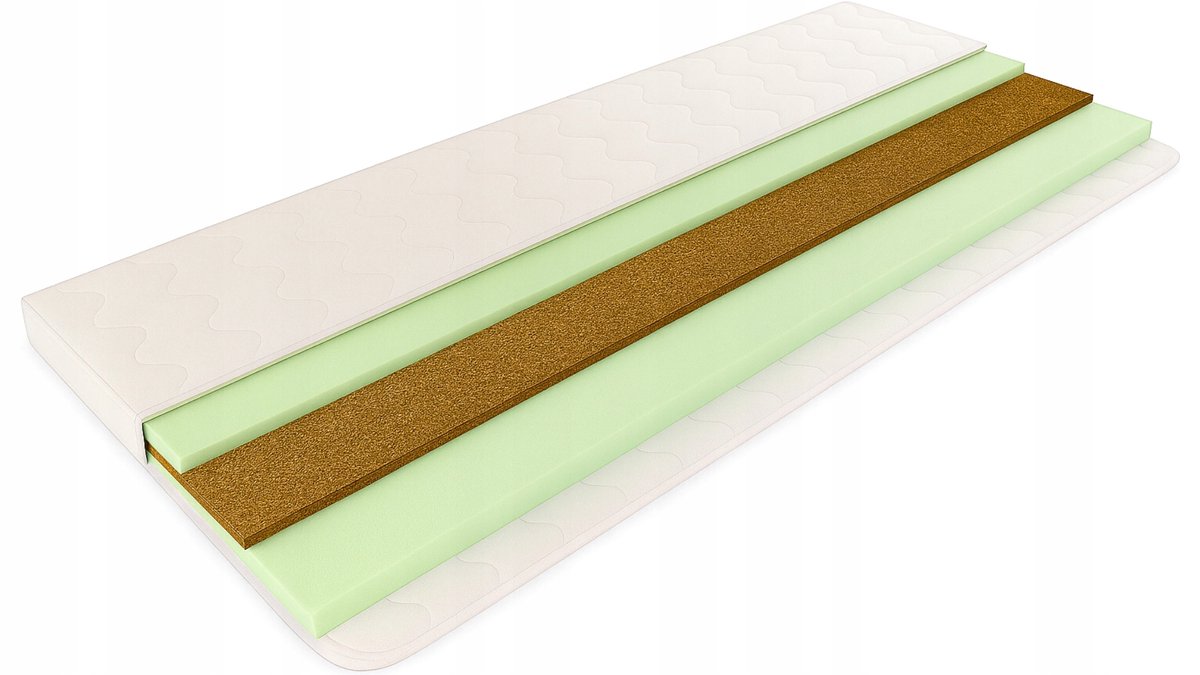 Matras Topper 80x200 cm - Dubbelzijdig - 8 cm Dik - H2/H3