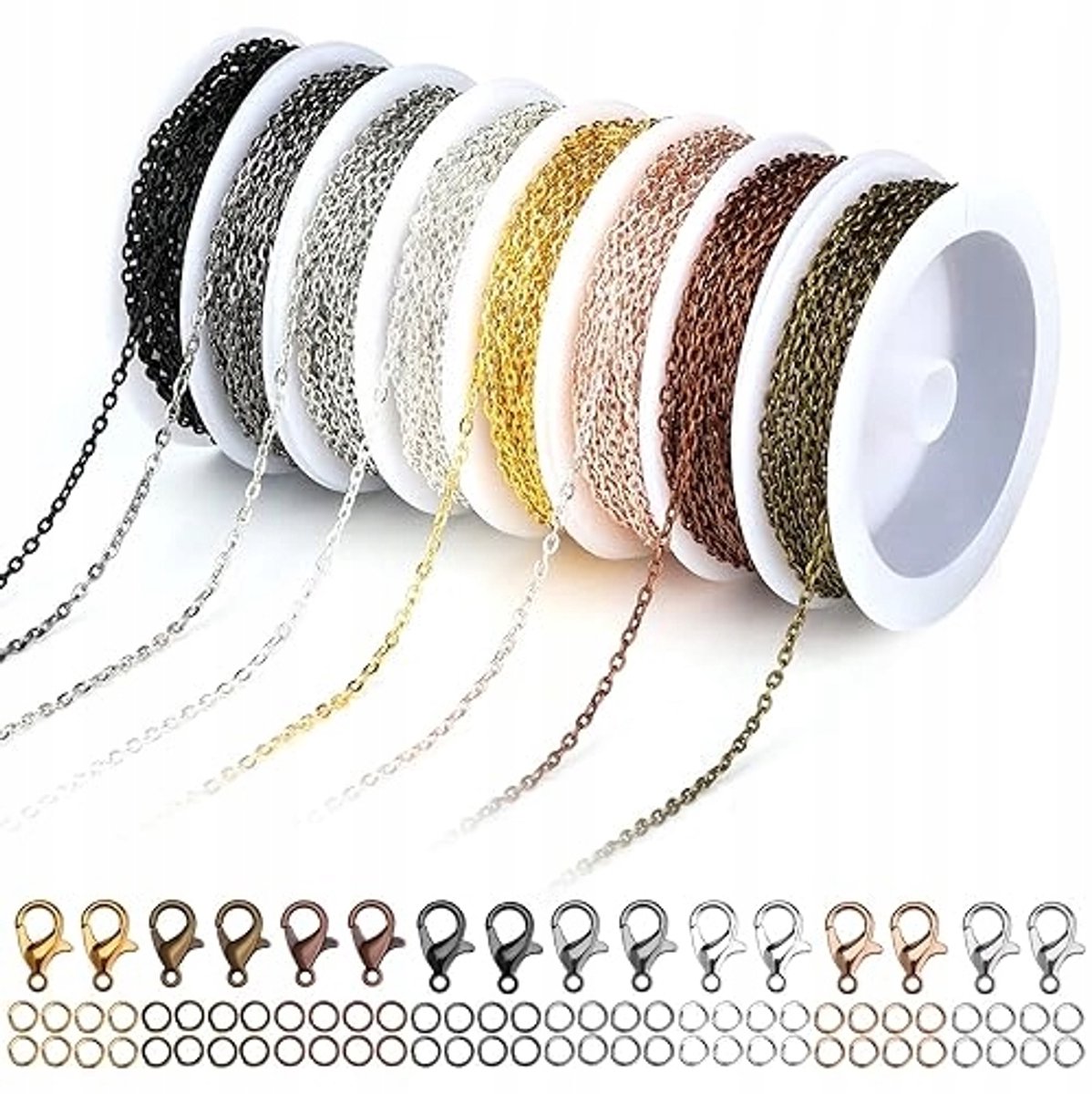 Luter 2mm 8 Kleuren 24m Sieraden Kettingen met Open Ringen