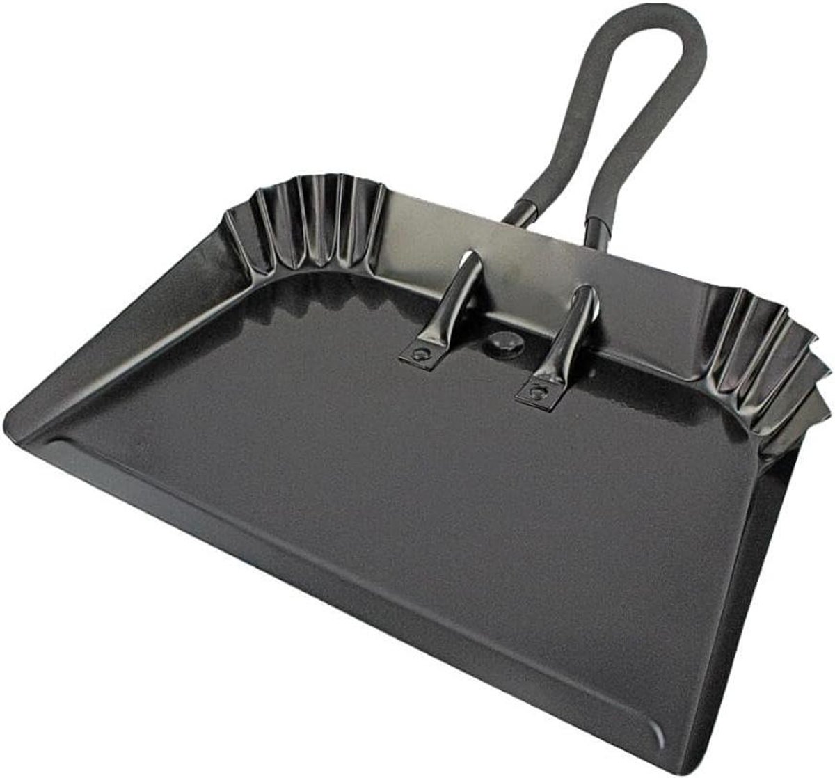 Grote Stofpan - Industriële Blik - Zwaar Werk - Verstevigd Staal - 43 cm Breed - Grijs