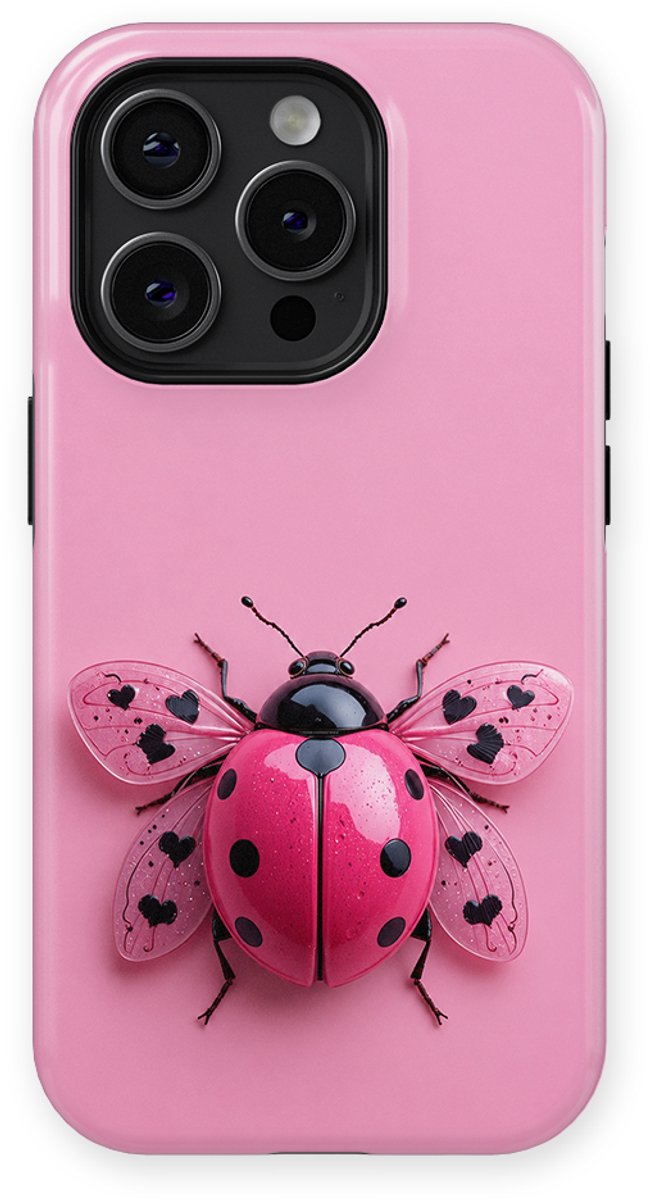 DripCase - Bugs Life Backcover met Mag geschikt voor iPhone 15 Pro - Lovebug