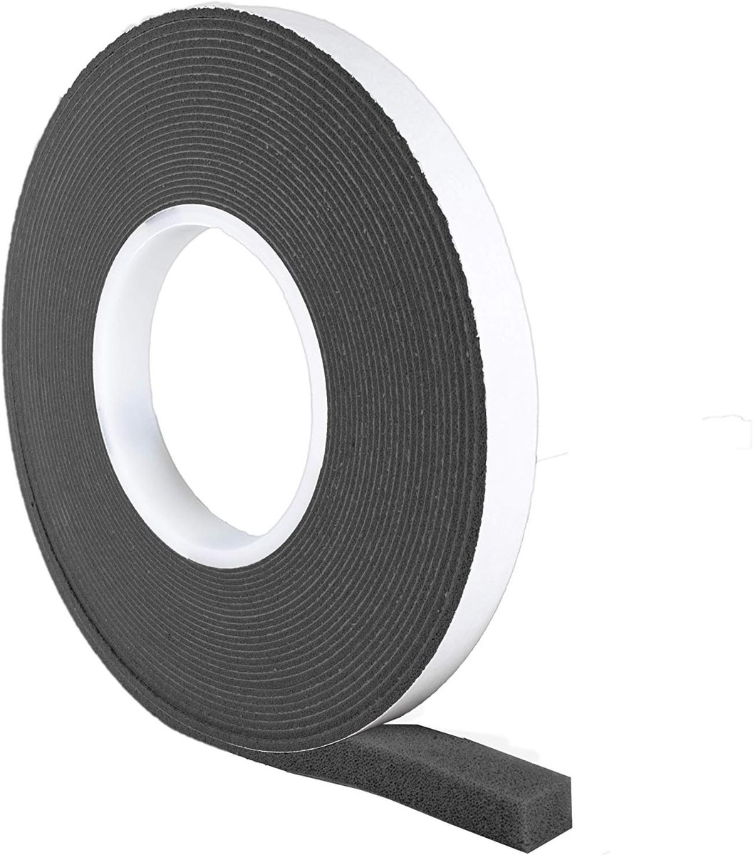 1 stuk/Comprimeerband 20/6 / antraciet / 5,6 m lang/Rollenbreedte: 20 mm/Voegbreedte: 6-24 mm/Voegafdichtband/Quellband