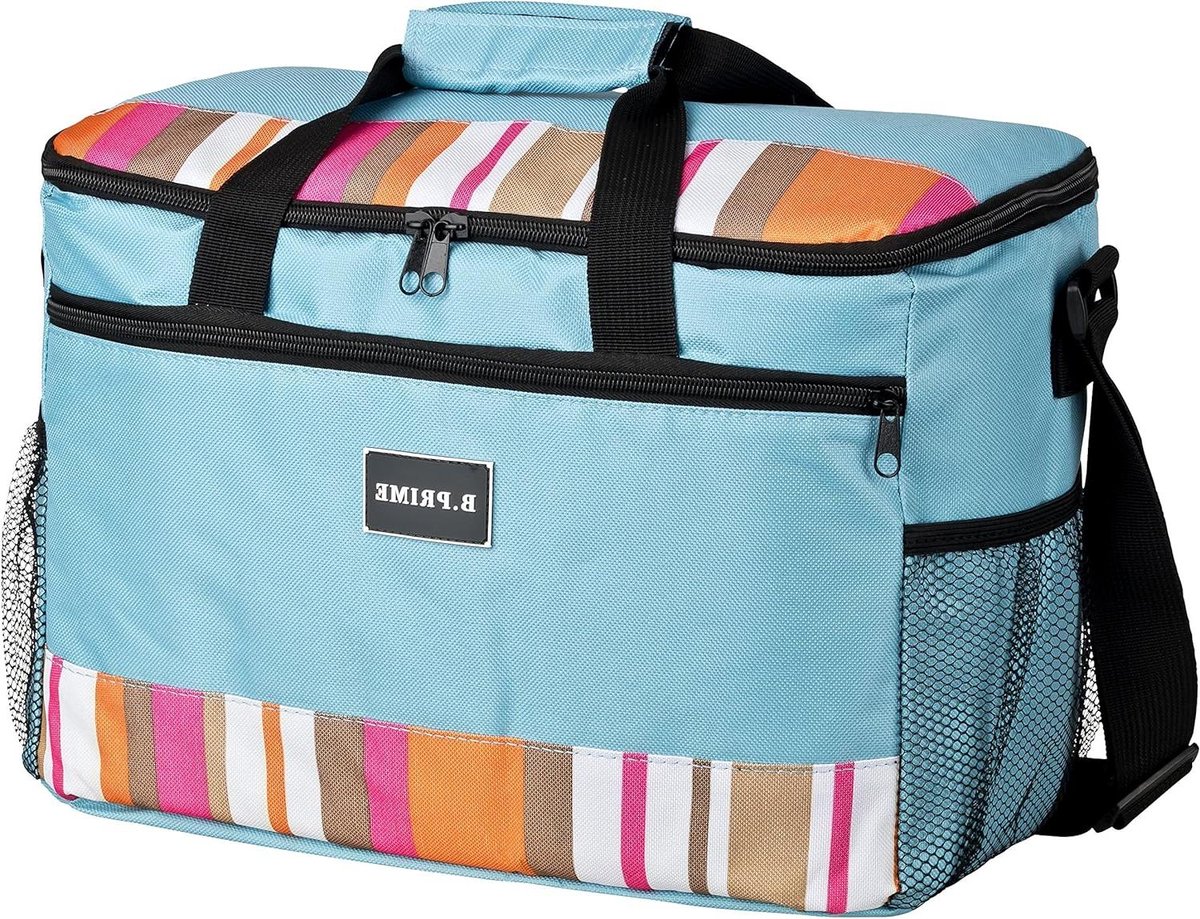 Isolerende Tas - Koeltas Picknicktas - Buitenshuis Gebruik - Dikke Isolatie Laag - 20 Liter - Blauw
