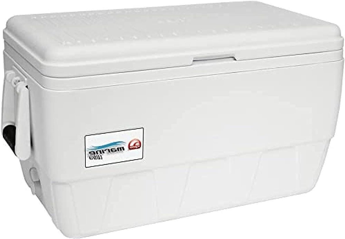 Marine Koeler - Isolerende Box - Buitenactiviteiten - UV-bescherming - 45 Liter - Wit