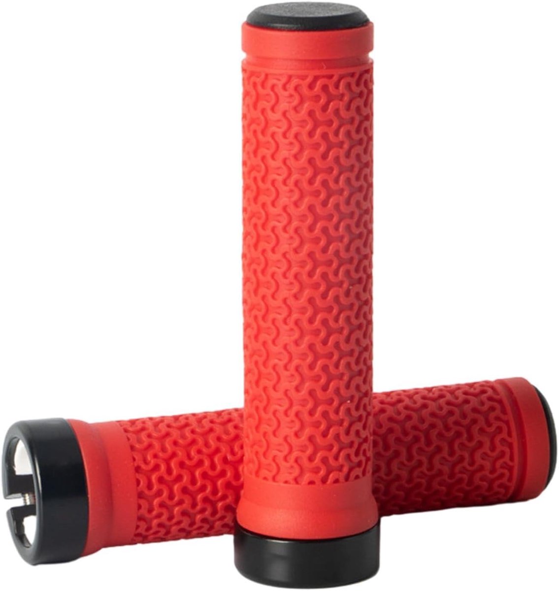 Fietshandgrepen - Stuurgrepen Fiets - Veilig Fietsen - Antislip Ergonomisch - Universele Maat - Rood