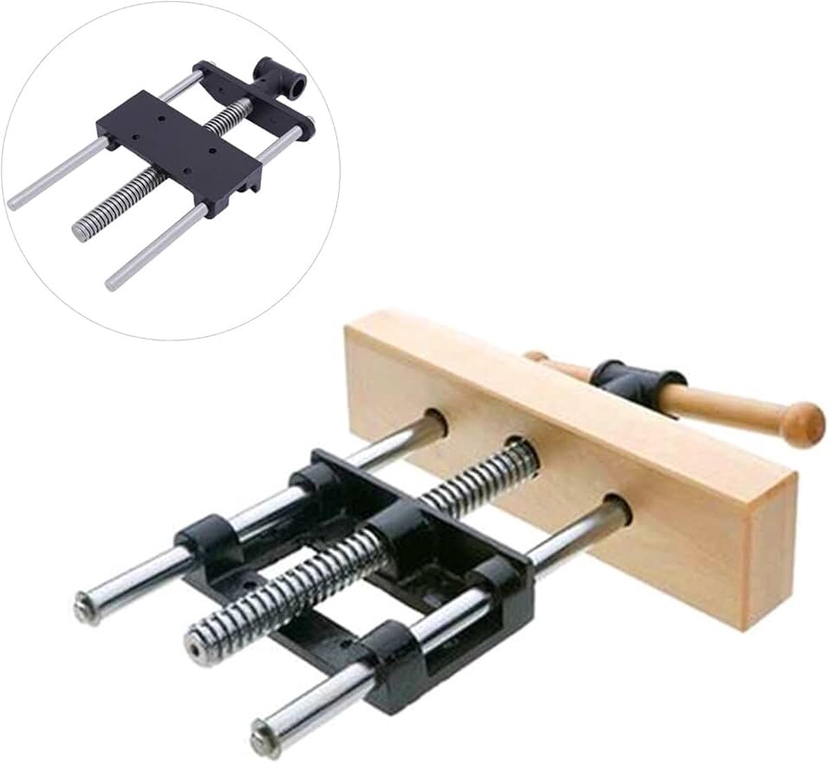 Bankschroef van 17,8 cm (7 inch) voor Houtbewerking, Tafelklem, Clip, Voortang voor Schaafbank
