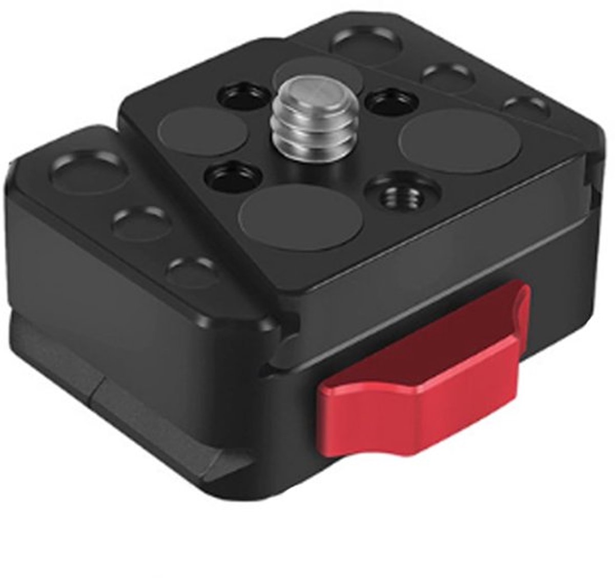 Mini V-slotmontage - V-slot snelkoppelingsplaat - 38 mm - Positioneringsgat 1/4 inch - Ideaal voor stabilisatoren - Geschikt voor statiev