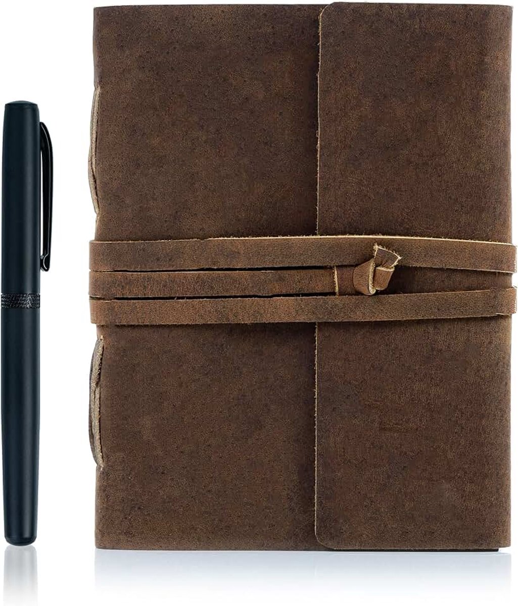 Lederen Journal/Schrijven Notebook Dagboek/Gebonden Dagelijks Kladblok voor Mannen & Vrouwen Gevoerd Papier Medium 8 x 6 Inches, Schrijfpad Gift voor Kunstenaar, Schets (Bruin Tan, 8 x 6 Inches)