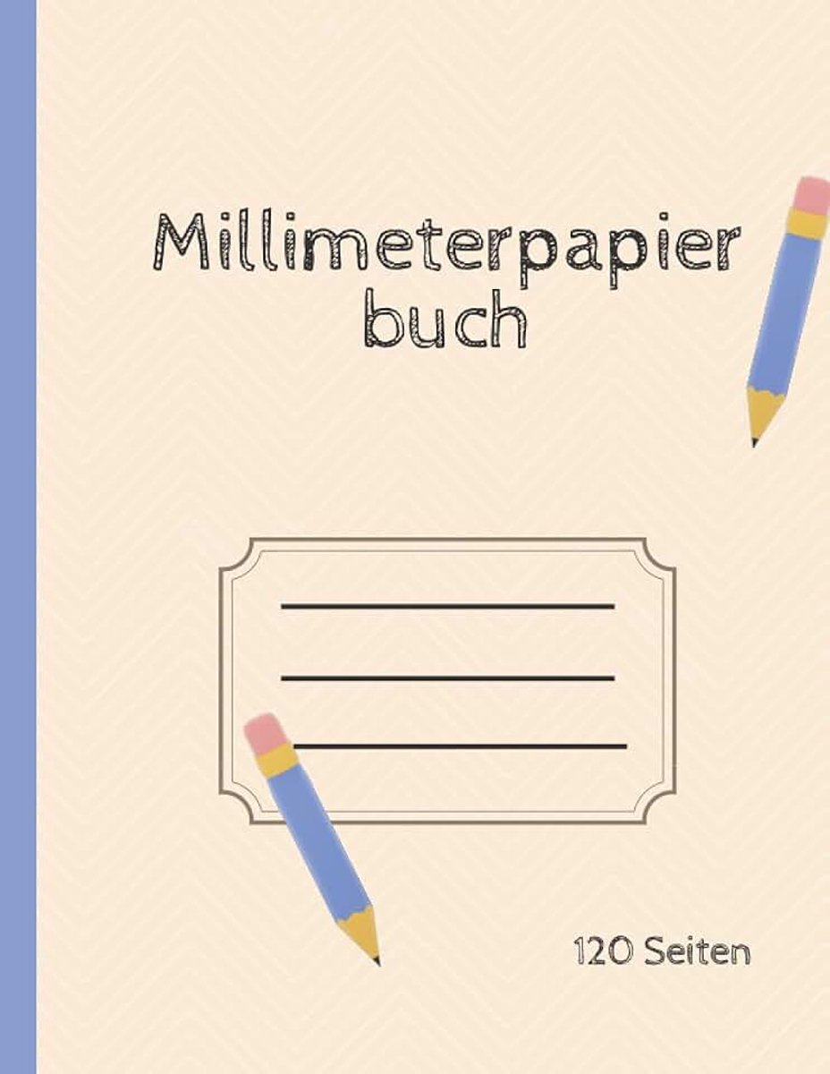 Buch: Notizbuch in Millimeter-Seiten - Gitter mit hellgrauer Tinte gedruckt - 120 Seiten (8.5 x 11) inch auf beiden Seiten des Blattes, ungelocht
