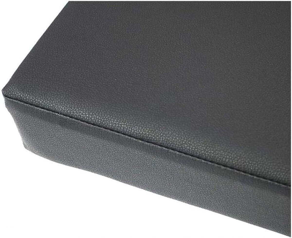 Wangk waterdicht antislip settee kussen voor terrasstoelmeubilair,Patio zachte spons settee kussen,antislip rechthoek bankkussen-zwart 120×30×5cm (47×12×2in)