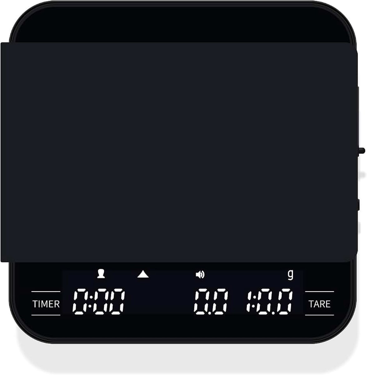 Digitale espressoweegschaal met verhouding, mini-koffieschaal met doorstroommodus barista, 0,1 g zeer nauwkeurige, oplaadbare keukenweegschaal, max. 2 kg