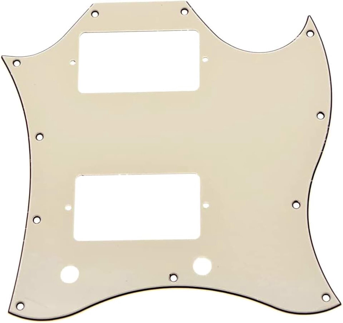 American Standard SG Gitaar Volledige Gezicht Slagplaat Past USA GB SG Speciale Gitaar Oud Wit 3 Ply