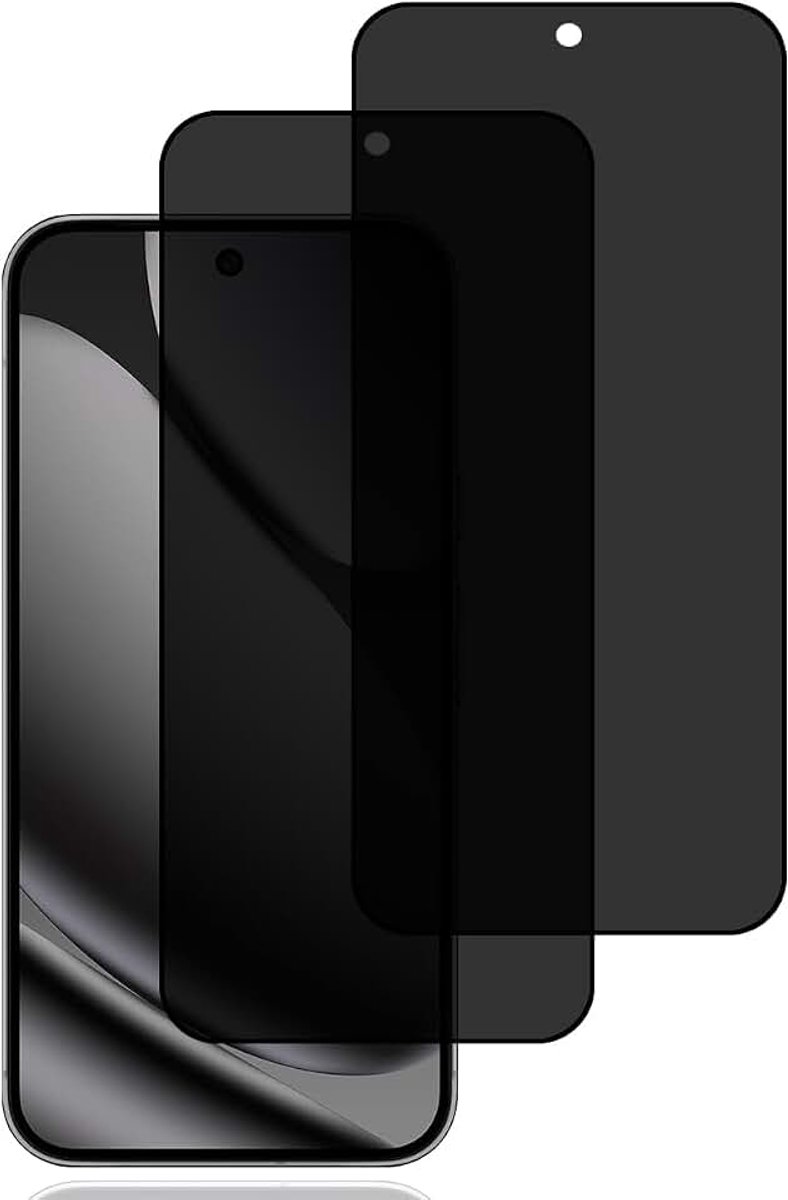 Screen Protector voor Google Pixel 10 Pro XL 5G [2 stuks] | anti-spy gehard glas,vingerafdrukherkenning,9H hardheid,krasbestendig,anti-spy schermbeschermer voor Google Pixel 10 Pro XL