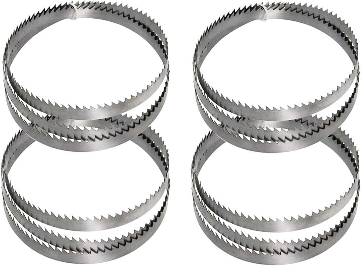 4 Stuks Bandzaagblad, 1400mm x 6,35mm x 0,35mm Voor BS200A 8-inch Bandzaag (Size : 6 TPI)