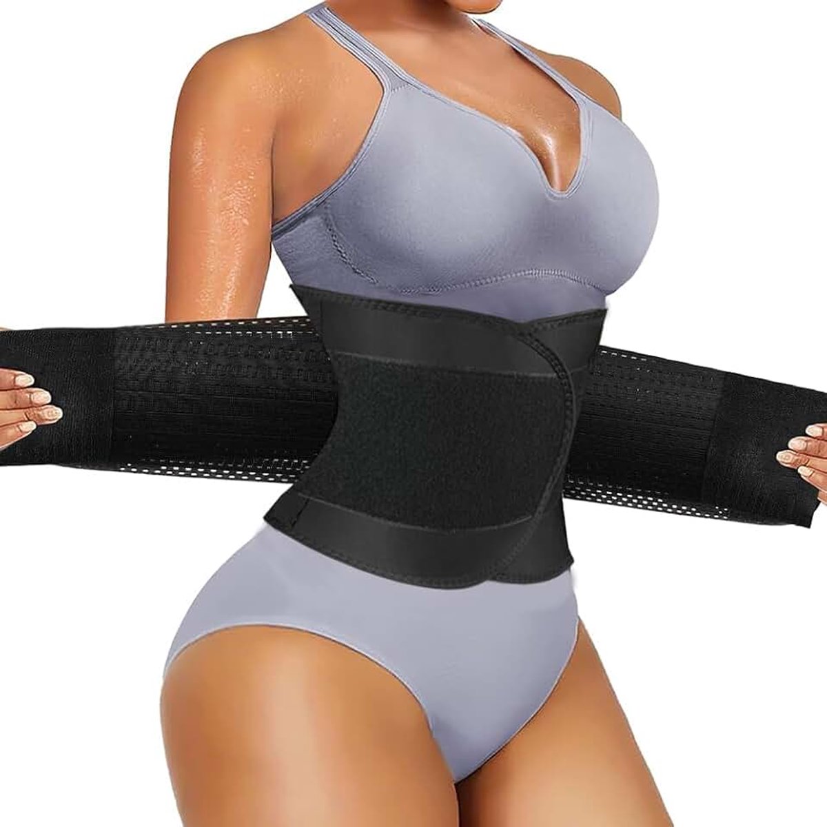 Lendenriem voor heren en dames, verstelbare zweetriem, slankheidsgordel, platte buik, sport, rugsteun, afslankriem voor training, fitness, sport, XL, XL