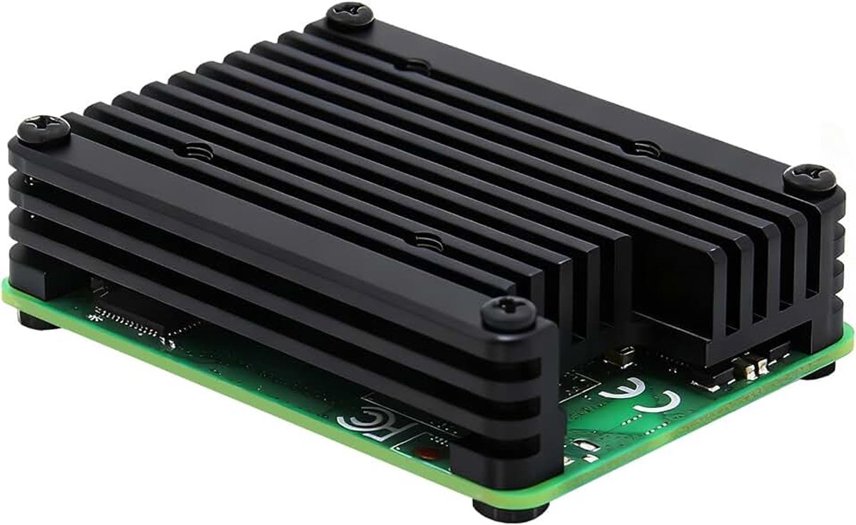C235 Aluminum Heatsink for Raspberry Pi Computer Modul 4 CM4 | 12mm Thickness, Passive Cooling, Support 30x30mm Cooling Fan, Threaded Through-Hole Mounting Design