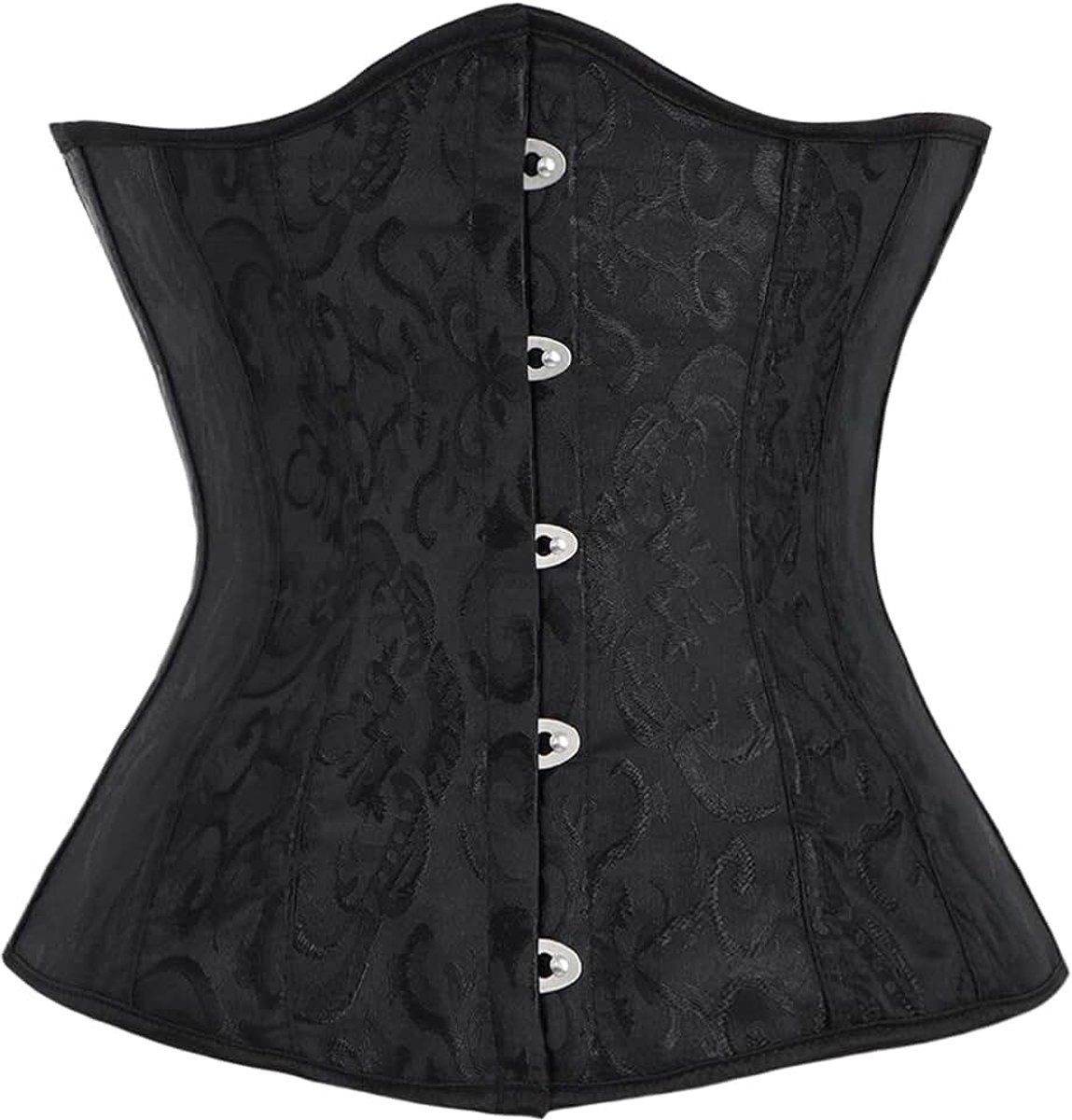 Onderbuste satijn vetersluiting korset onderbuste taille cincher korset vormend vest bruiloft dieptepunt tailleband dames functioneel vormend ondergoed top shaper bustier