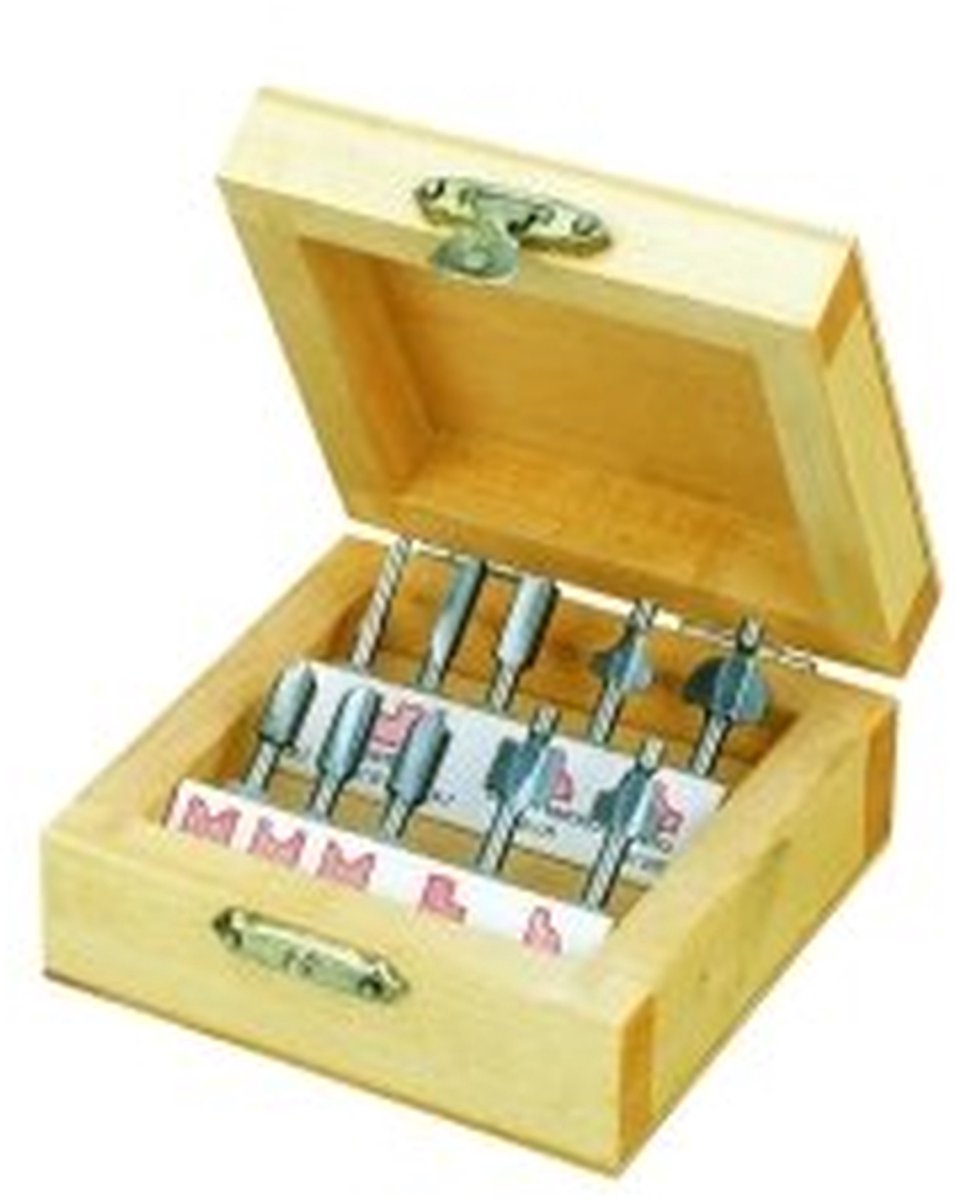 Mini Frezen Set - Metaal Frezen Hout Frezen - Precisie Bewerking - Hoge Snelheid Staal - 10 Stuks - Metaal