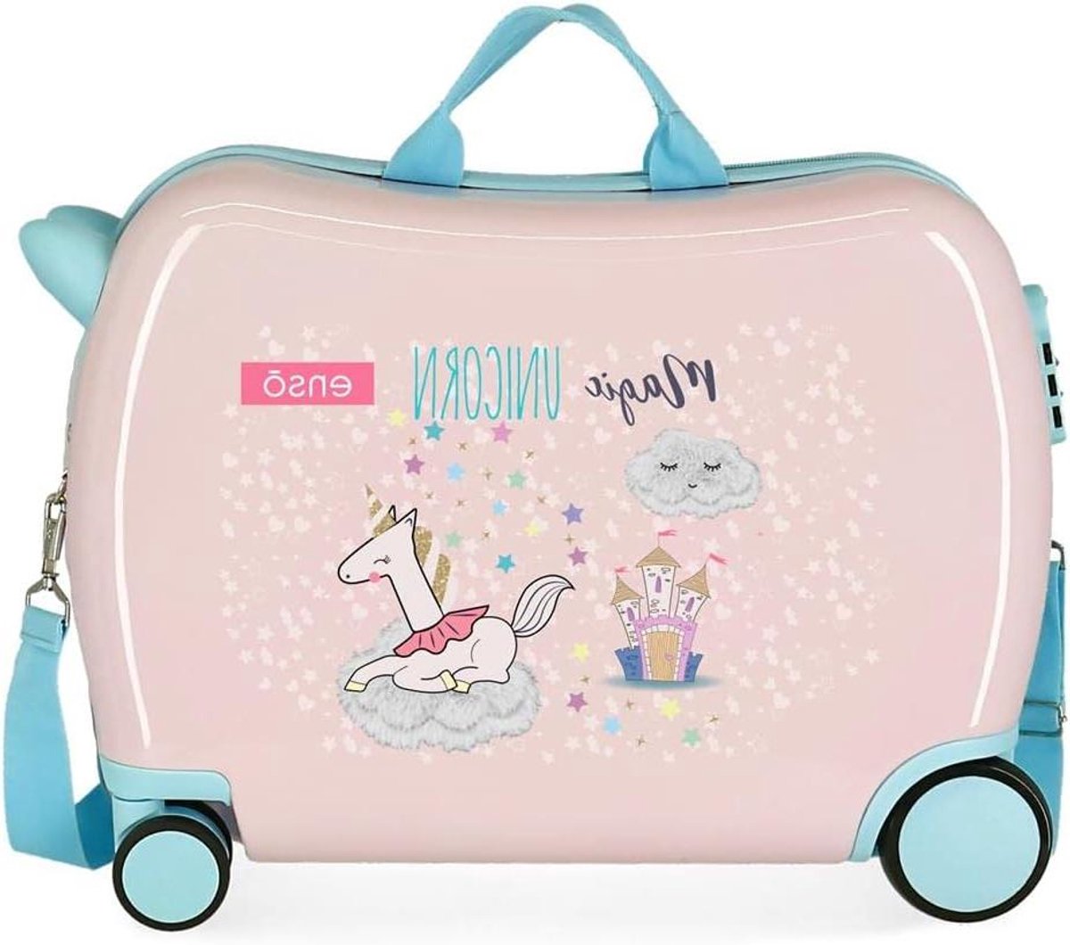 Kinderkoffer - Reiskoffer Trolley - Vakantie Voorbereiden - Met Cijferslot - 50 x 38 x 20 cm - Roze