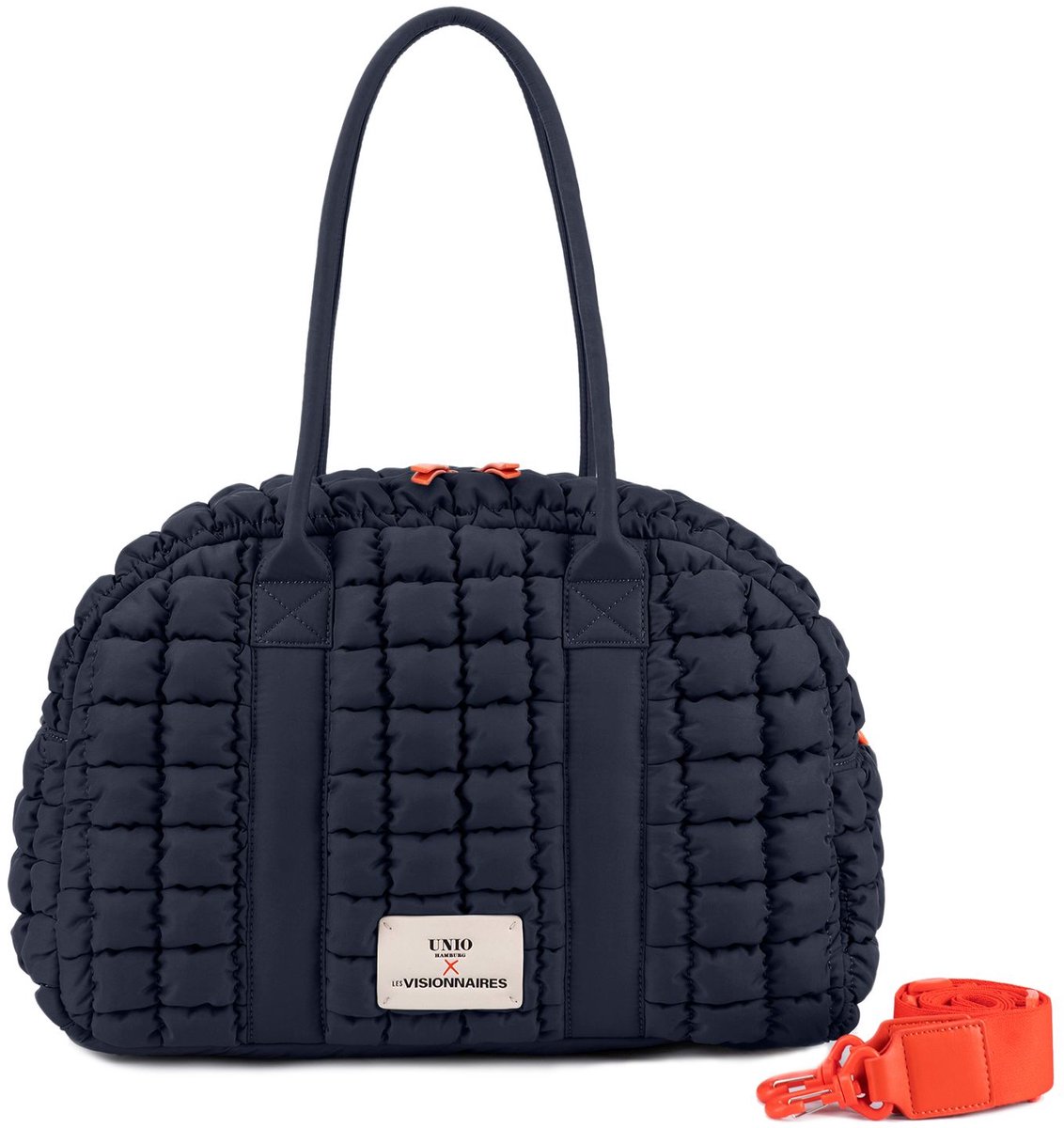 Unio Hamburg x Les Visionnaires handtas schoudertas Bowling Bubble Unio Navy donkerblauw