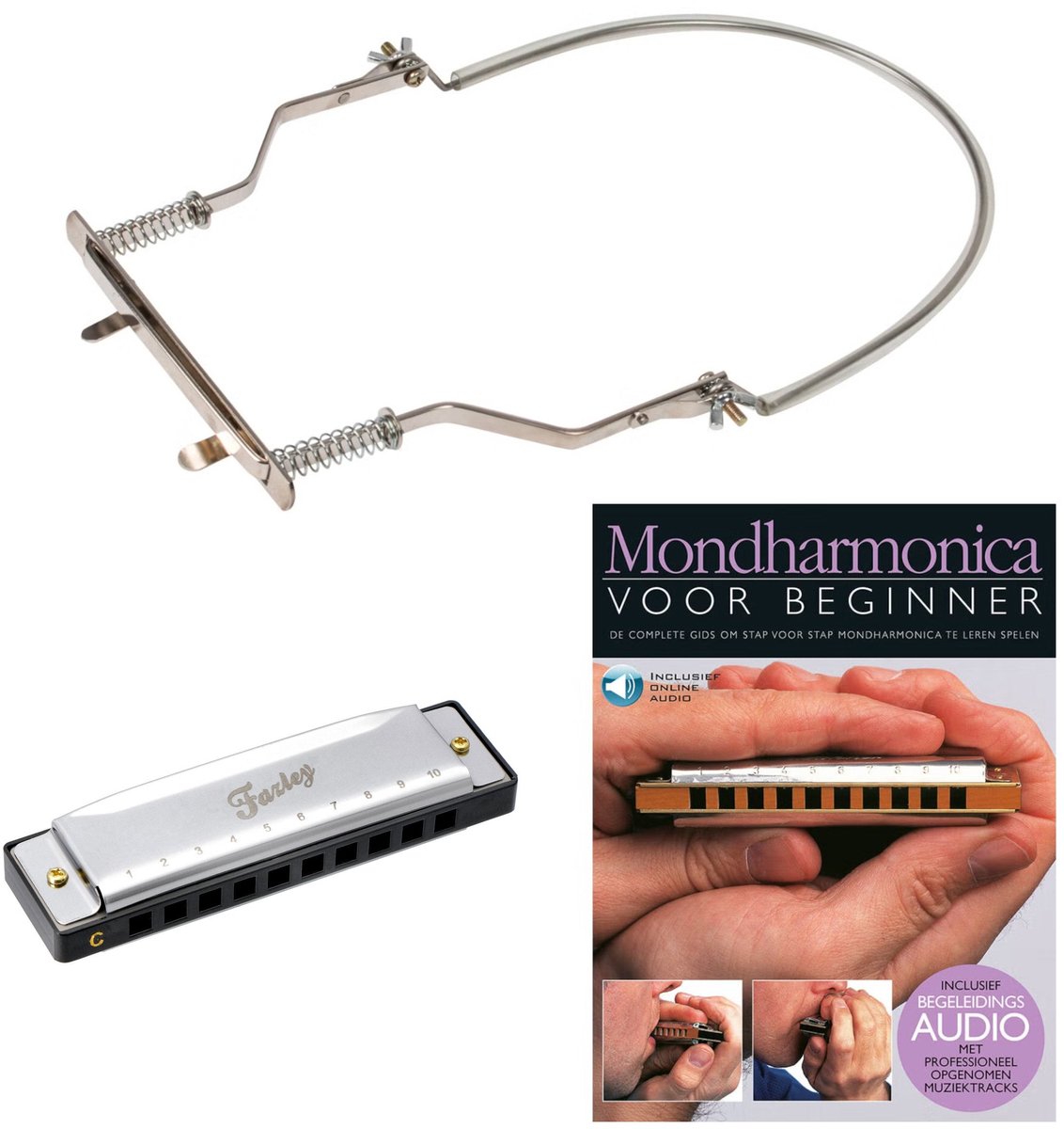 Mondharmonica - incl. lesboek en doosje - Fazley MHM-01-C - Multikleur
