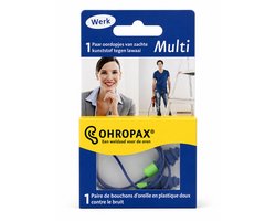 Ohropax Multi - Oordoppen met Koord - Herbruikbaar - SNR 30 dB - 1 Paar