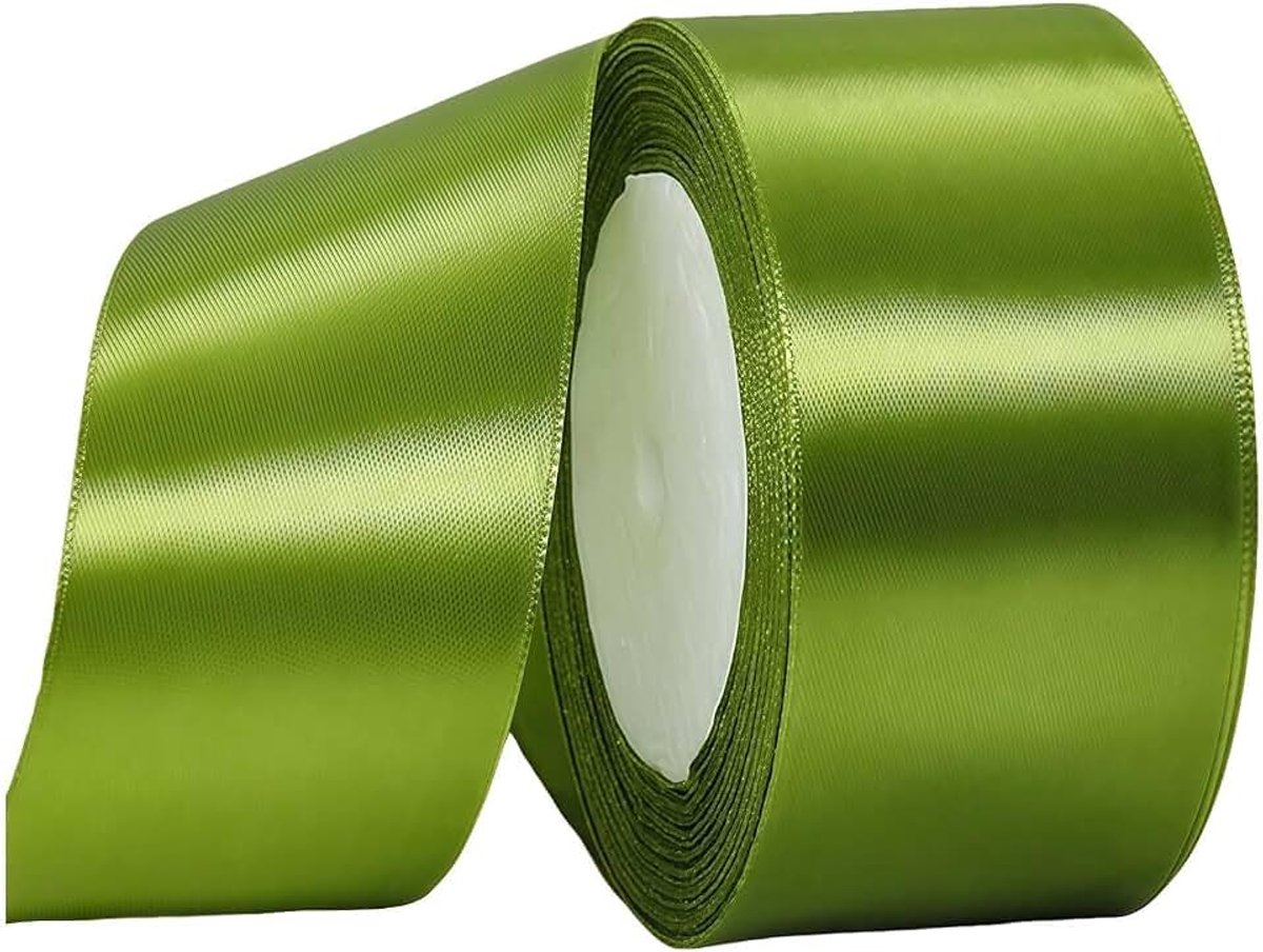 Lint, 40 mm breed, oranje, voor cadeauverpakking, knutselen, taartdecoratie, haarstrikken, Kerstmis, bruiloft, autodecoratie, 22 m polyester stof