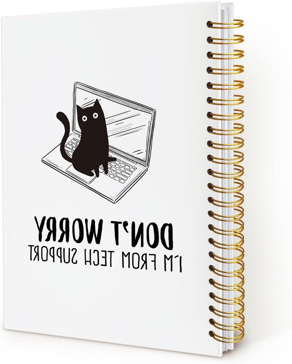 Katten Notitieboek - Schrijfblok Journal - Notities Maken - Dubbele Spiraalbinding - 5.5x8.3 inch - Meerdere Kleuren