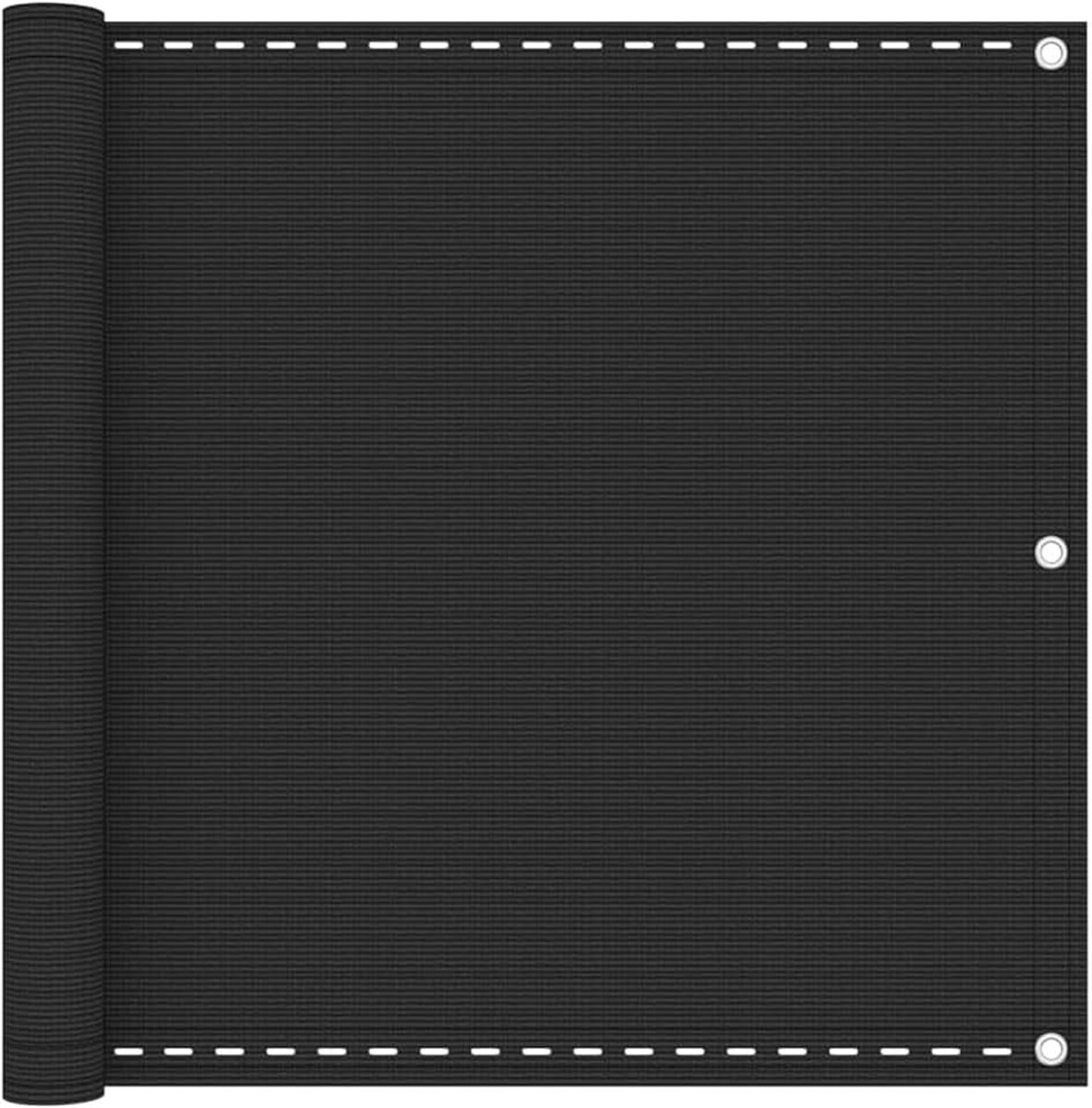 Balkonscherm antraciet 90x400cm - UV- en schimmelbestendig, voor privacy en frisse lucht