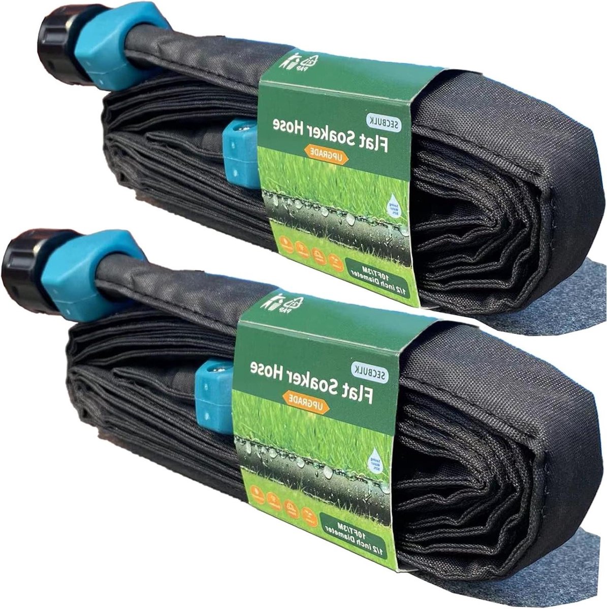 Platte Soaker-slang - Druppelslang Tuin - Planten Water Geven - Dubbellaags Lekvrij - 3 Meter - Zwart