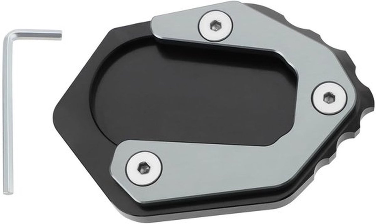 Steunpad voor zijstandaard - Motorfietsaccessoire - Titanium Uitbreiding - Geschikt voor BMW F750GS F850GS 2018-2022 - Ondergrondbescherming - Verbe..