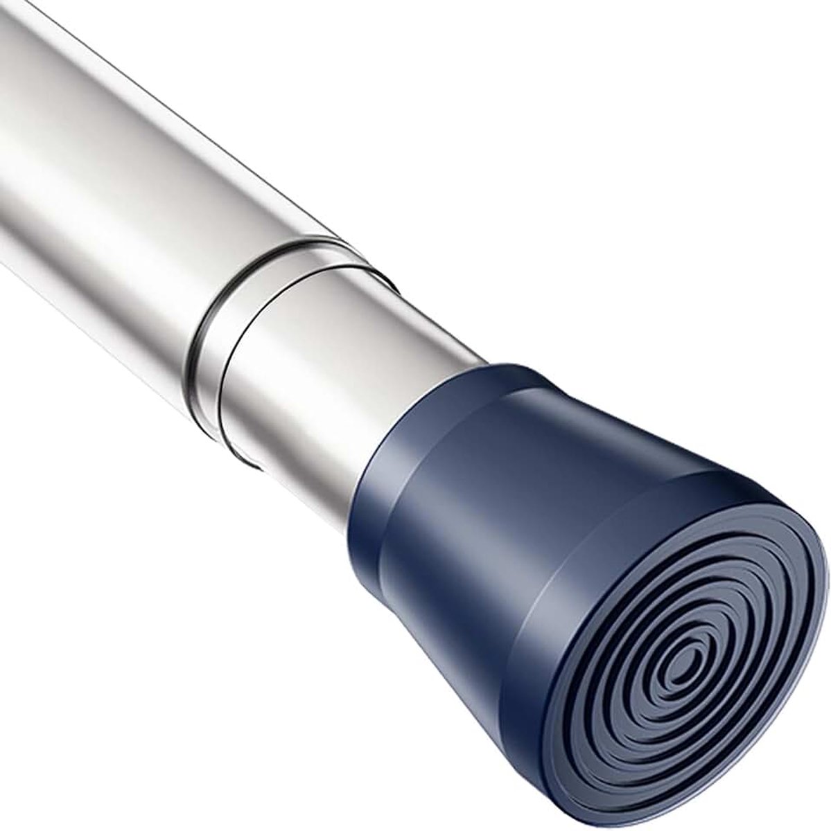 Douchegordijnstang Deur Spanningsstaven Telescopische Douchestang Uitschuifbaar gordijnroede zonder boren curtain rod voor（zilver,85-160cm,25mm Diameter）