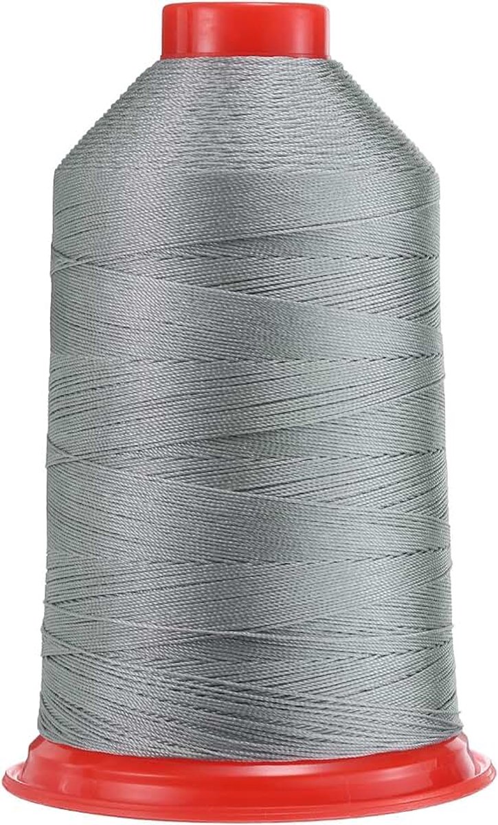 1400 yards Bonded nylon naaigaren maat 420D/3 naai-zware duty nylon bekledingsgaren outdoor garen voor leer jeans en weefhandwerk machine DIY zilvergrijs