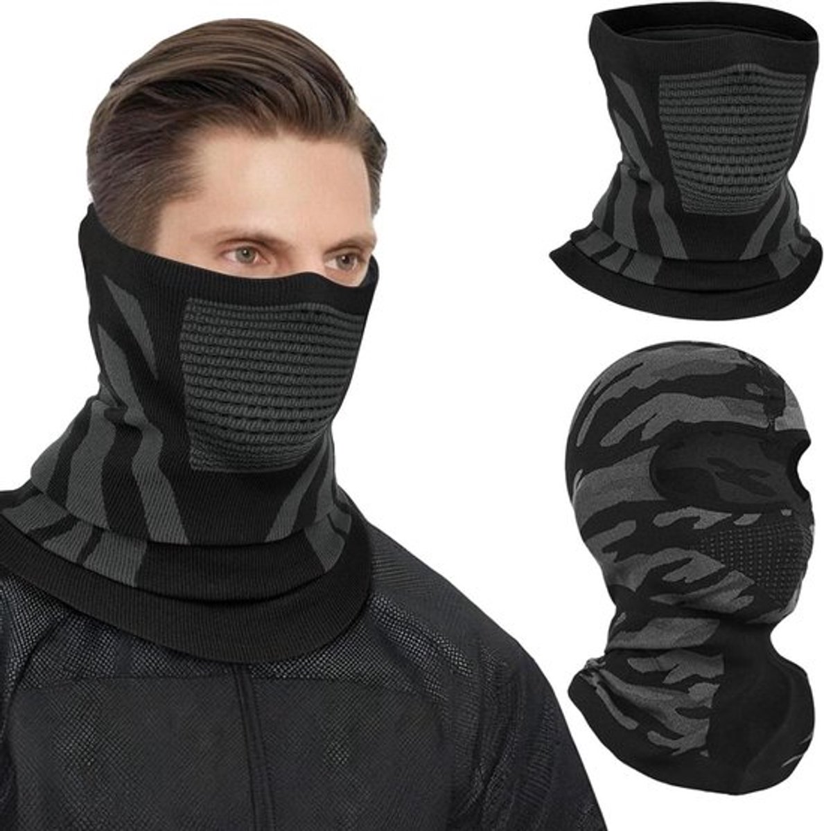 Winddichte Bivakmuts voor Motorfiets | Ademend Half Masker | Geschikt voor Outdoorsport, Motorrijden en Skiën