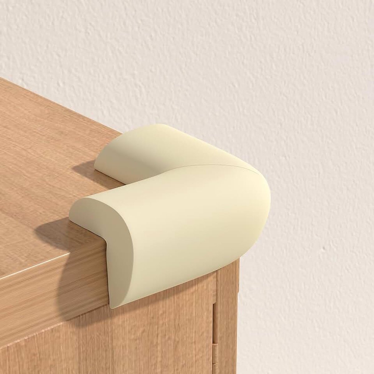 Hoekbescherming voor baby's, hoekbescherming voor baby's, hoekbescherming voor kinderen, 10 stuks, beige