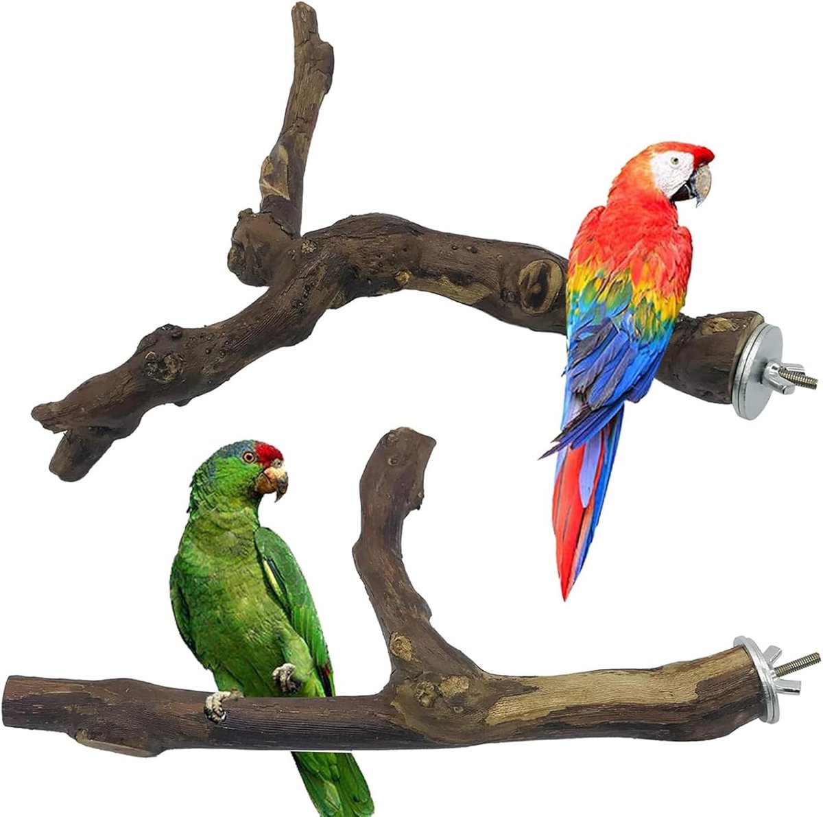 Vogel Speelgoed Vork Druif 8 Stuks - Natuurlijke Hout - Voor Papegaaien en Vinken - Stimuleert Speelplezier - SnelShoppen