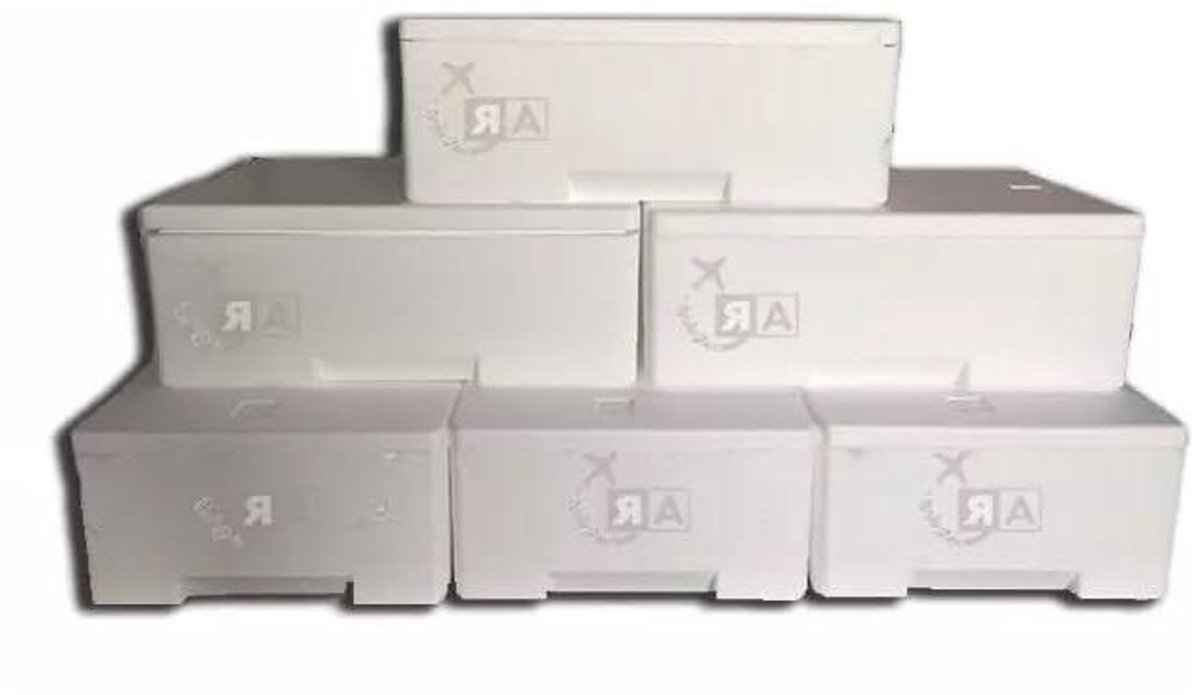 Thermoboxen Polystyreen - Isolatie dozen - Voedseltransport - Constante temperatuur - 3 KG - Wit
