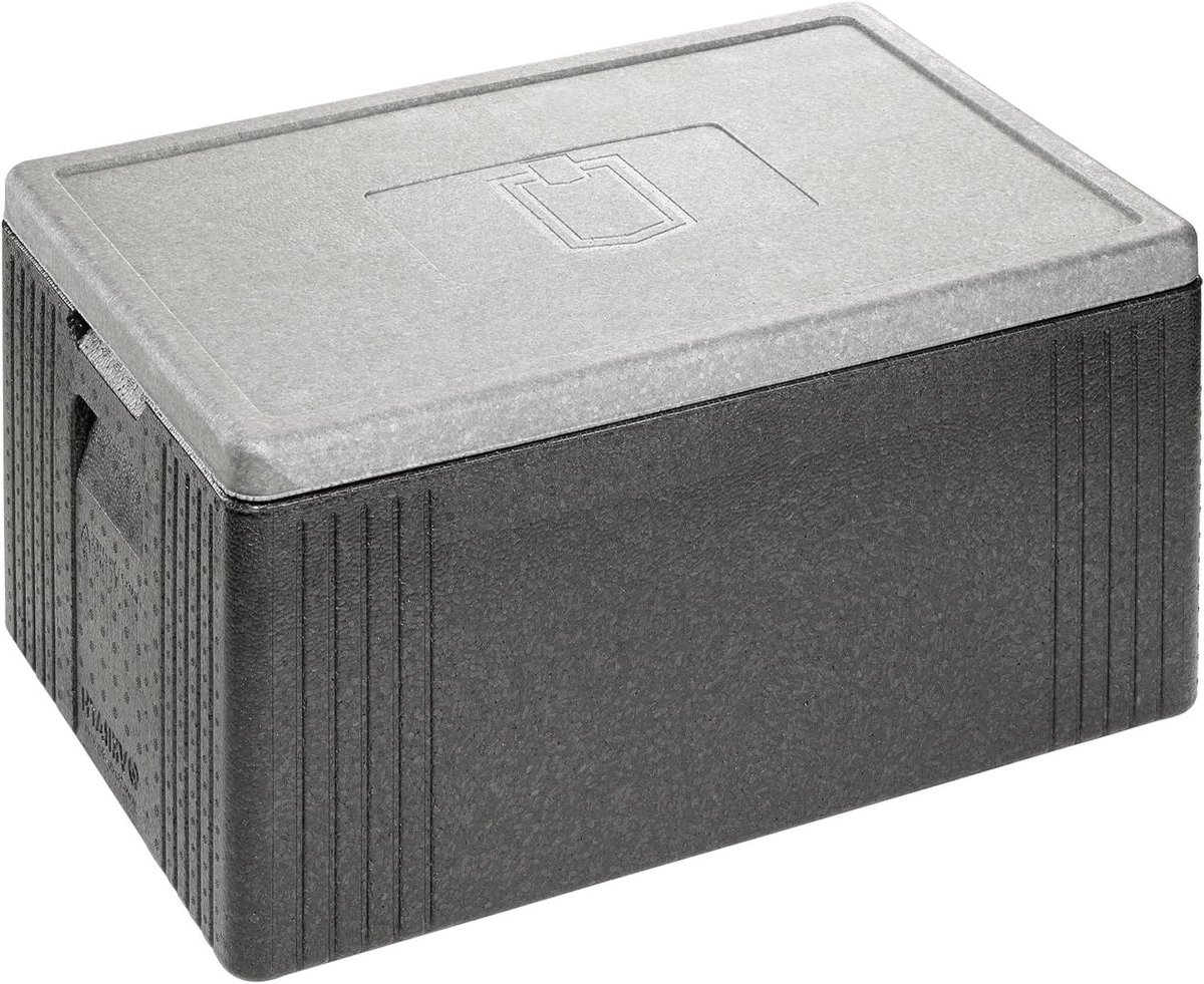 Thermobox - Voedseltransport box - Voedsel bewaren - Hoge isolatiewaarde - 44 Liter - Zwart grijs