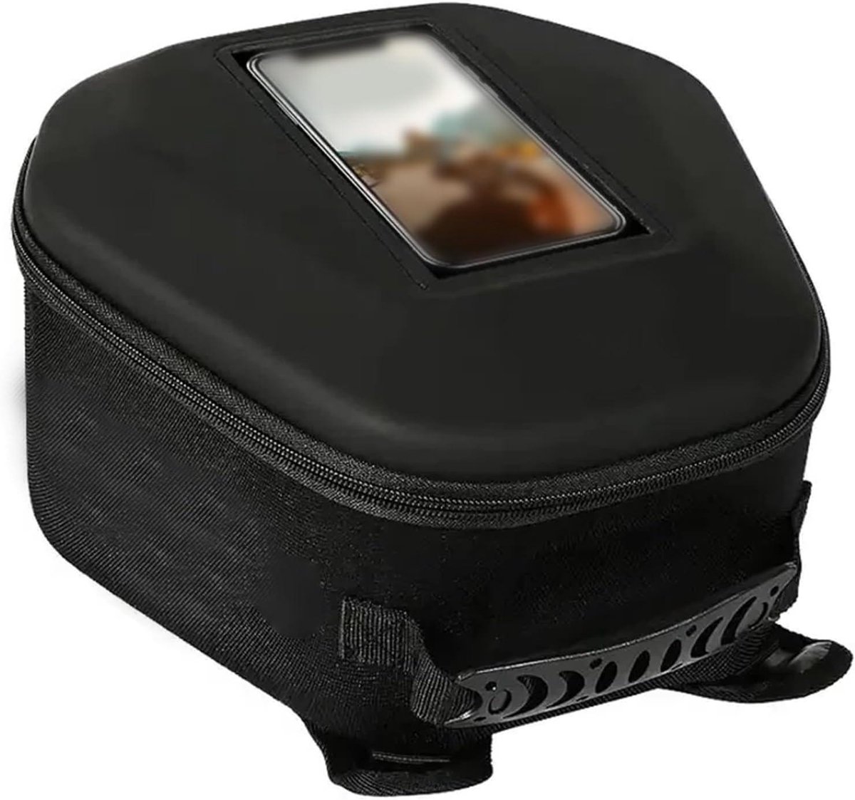 Motorfiets Tanktas - Zadeltas Bagage - Motor Rijden - Sterke Magnetische Bevestiging - Ruim Compartiment - Zwart
