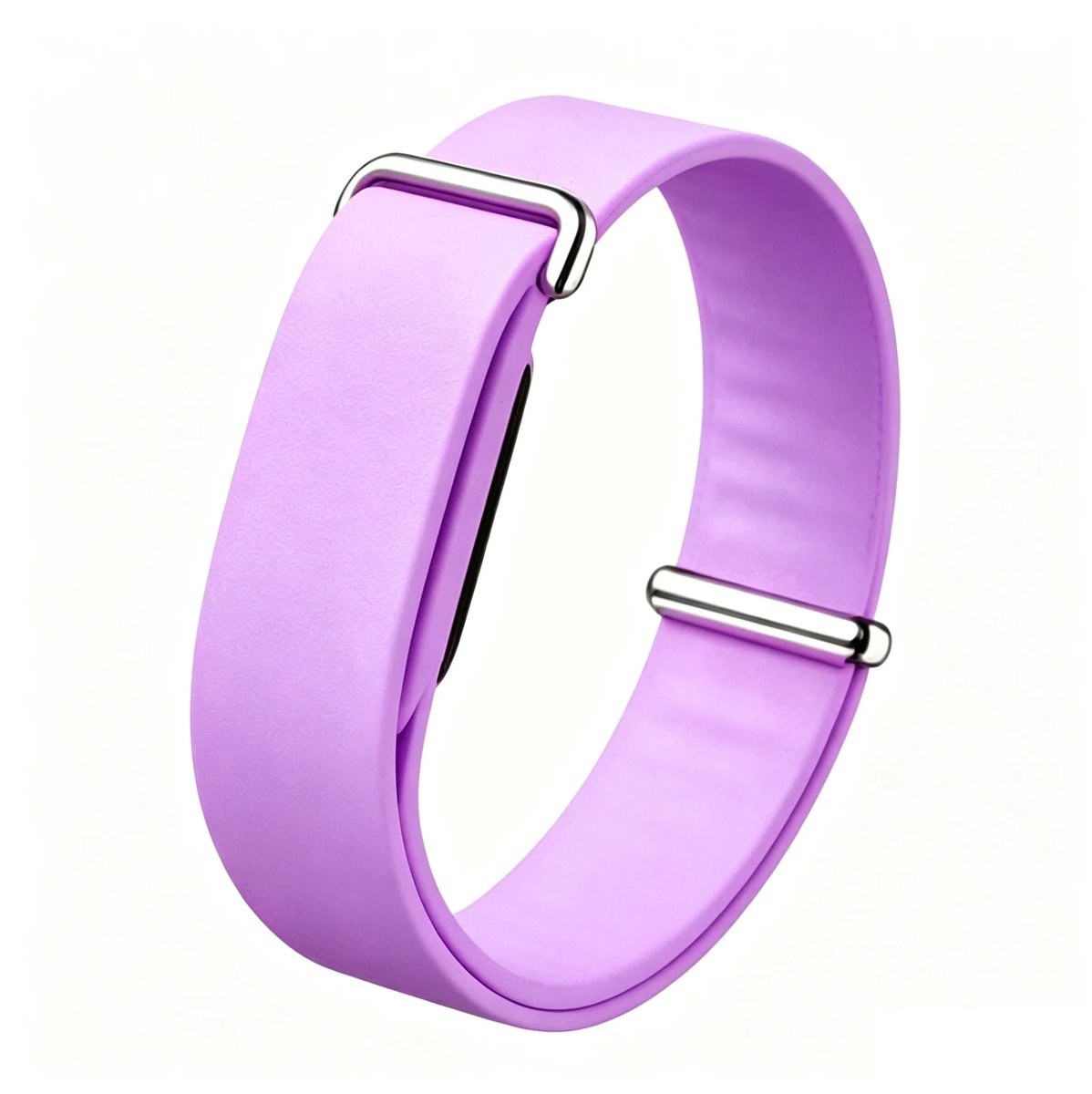 Strap-it Siliconen Plain bandje geschikt voor Fitbit Air - Violet